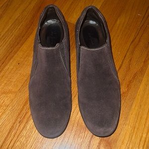 Brown Cole Haan slip on shoes